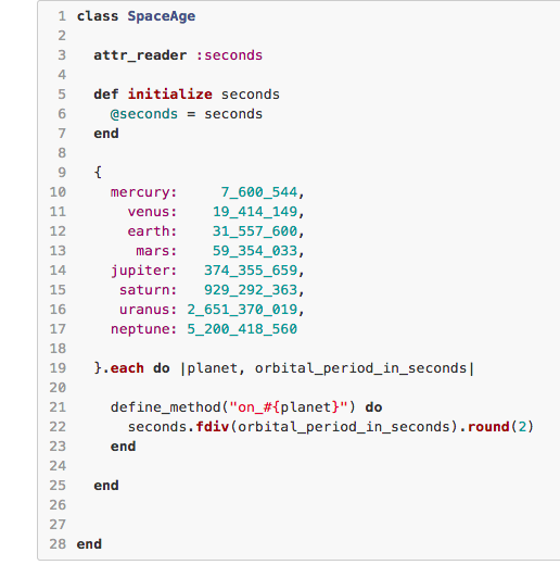 space age solution short